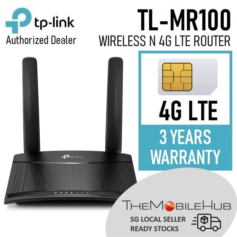 TP-Link TL-MR100 300Mbps Wireless N Wi-Fi 4G LTE Router Sim Card Router ...