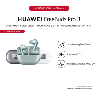HUAWEI FreeBuds Pro 3 – Dual Speaker Premium Sound, Noise Cancellation for  Calls - Up to 31-Hour Battery Life with Charging Case - Bluetooth Earbuds –
