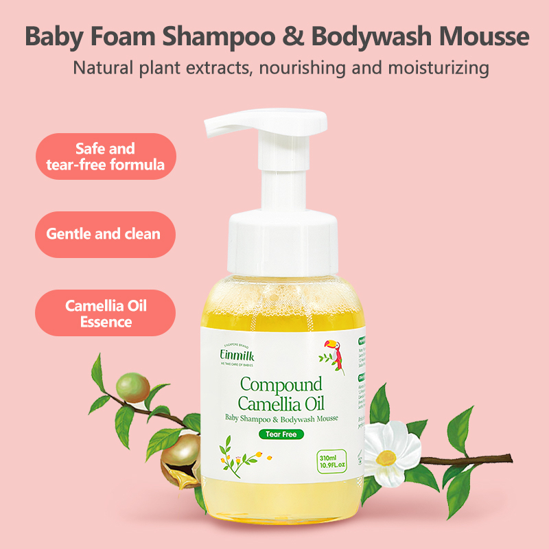 Baby Full Body Foam Soap Hair & Body Wash Head To Toe Tear Free Can Be