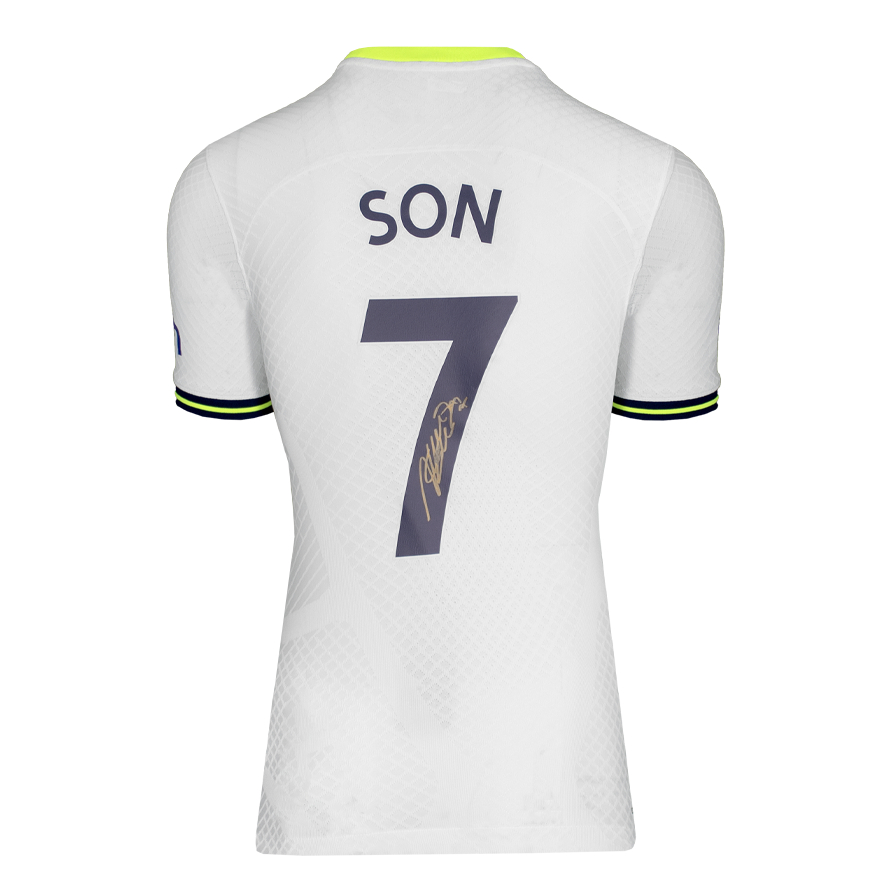 MATCH ISSUE Son Heung min Official UEFA Champions League Back Signed Tottenham Hotspur 2022 23 Home Shirt Shopee Singapore