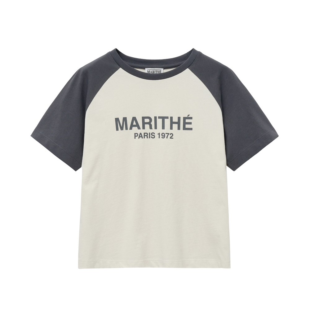 ★Marithe + Francois Girbaud★ W RAGLAN REGULAR LOGO TEE bla MARITHE FRANCOIS GIRBAUD W RAGLAN REGULAR LOGO TEE-4col