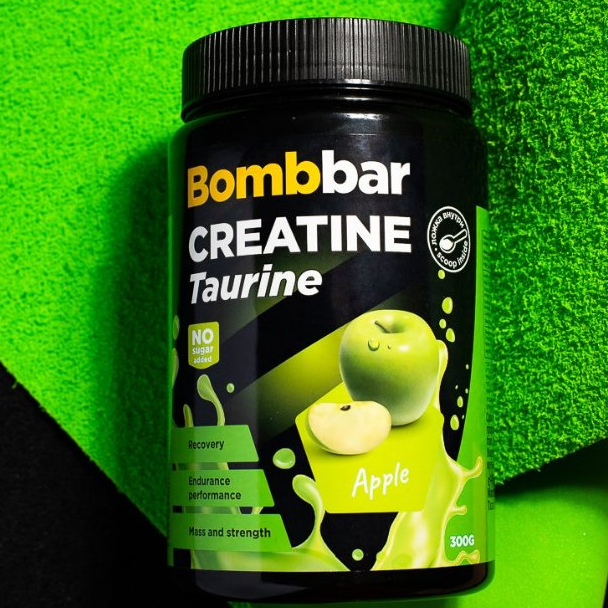 HALAL EXP DEC 2025 BOMBBAR Creatine Taurine 300g, Build Muscle, Pre
