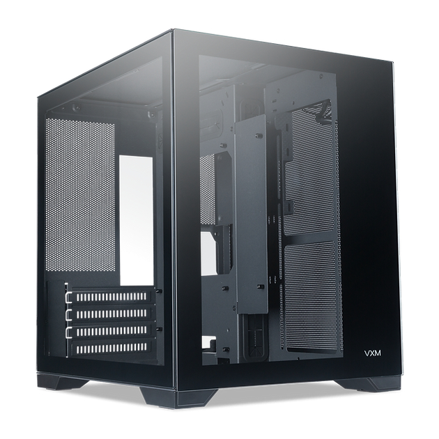 Tecware VXM EVO / Mesh Dual Chamber MATX Case, Tool-less Panel Design ...