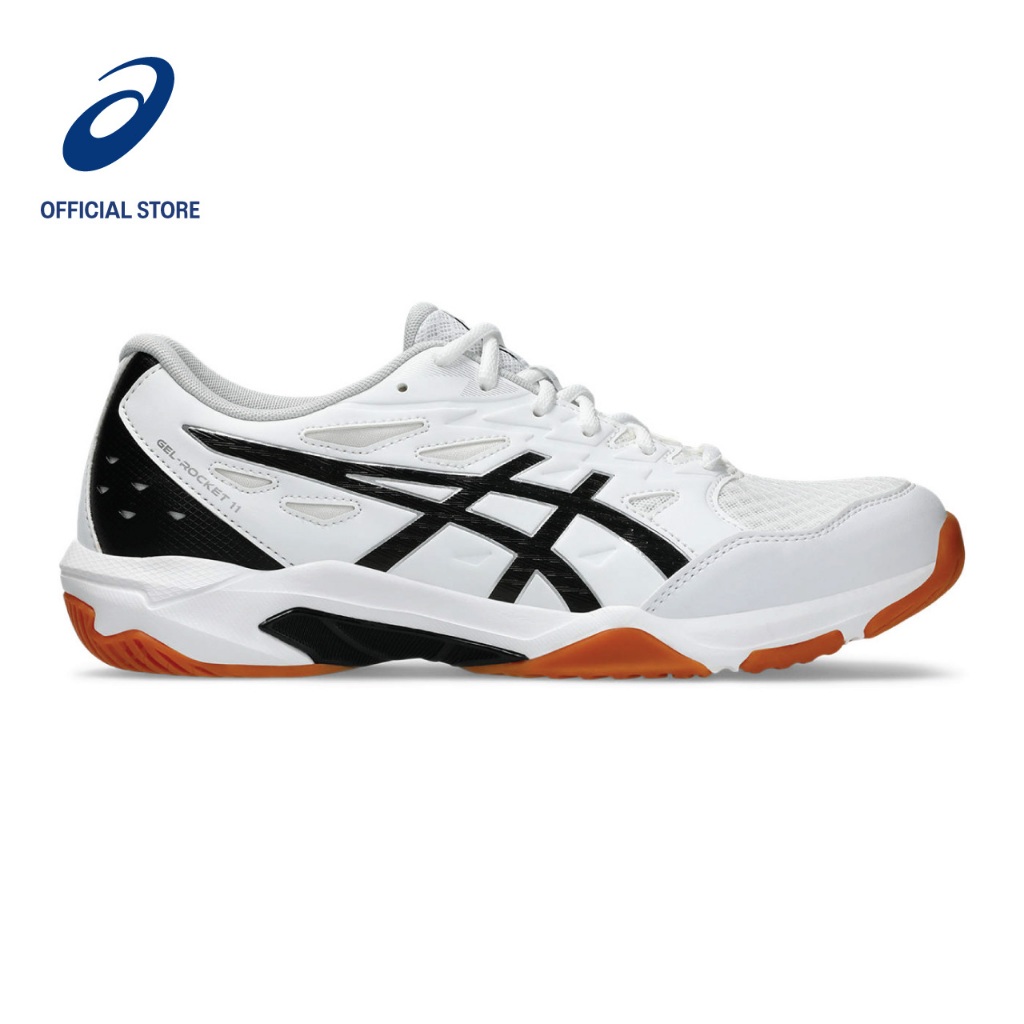 ASICS Unisex GEL ROCKET 11 WIDE Indoor Court Shoes in White Pure Silver Shopee Singapore