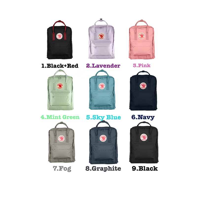 Kanken backpack store 16l vs 20l