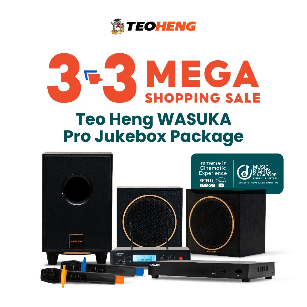 [SG] Teo Heng WASUKA Pro Jukebox Home Karaoke Package Shopee Singapore