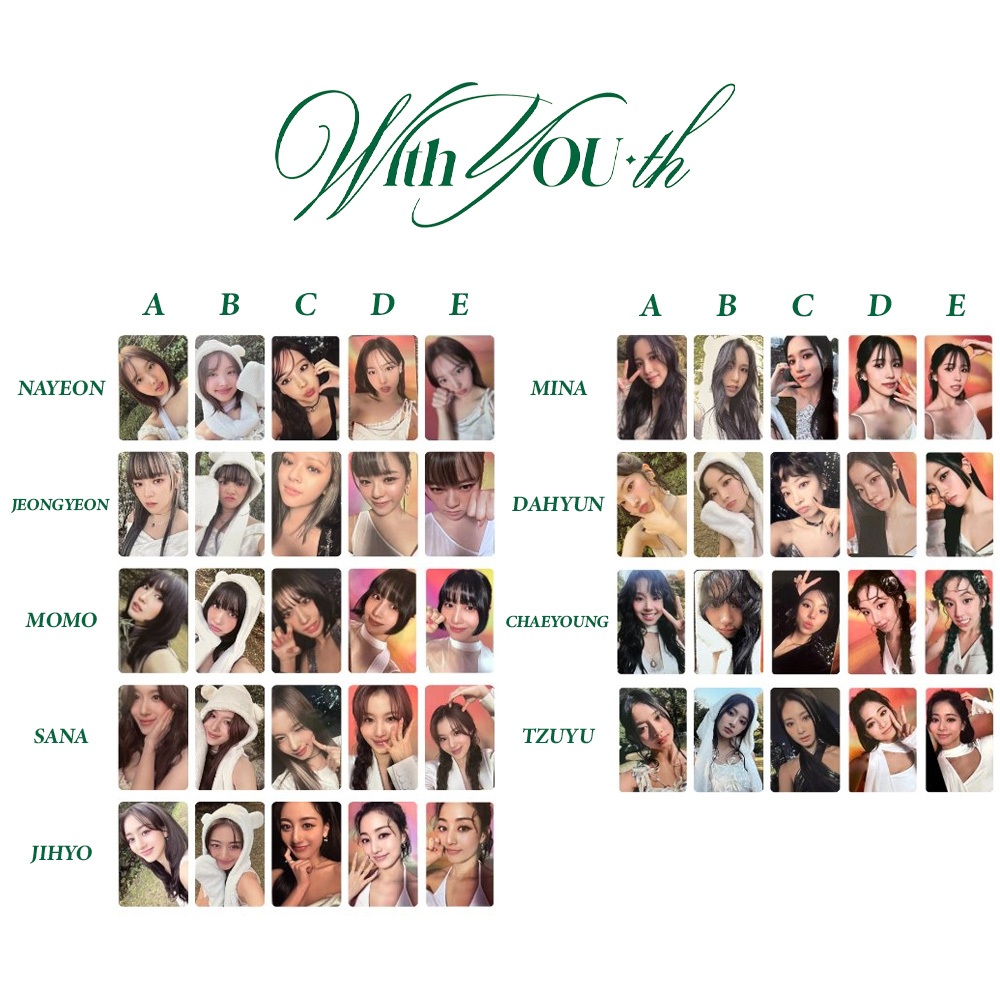 TWICE 13th Mini Album With YOU-th Album Ver. Photocard | Shopee