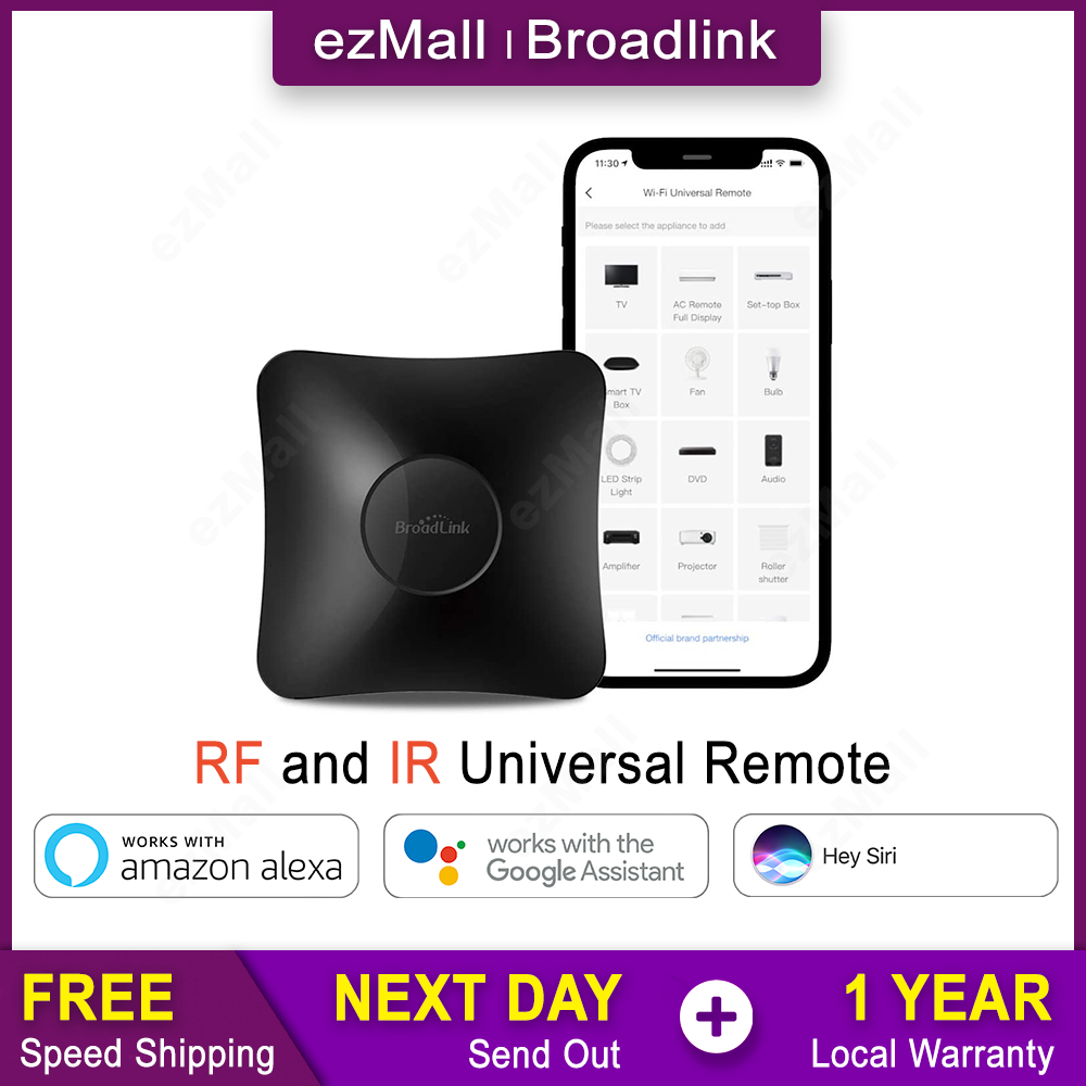 Broadlink WiFi RF IR Universal Remote Control RM4 PRO, Smart Home