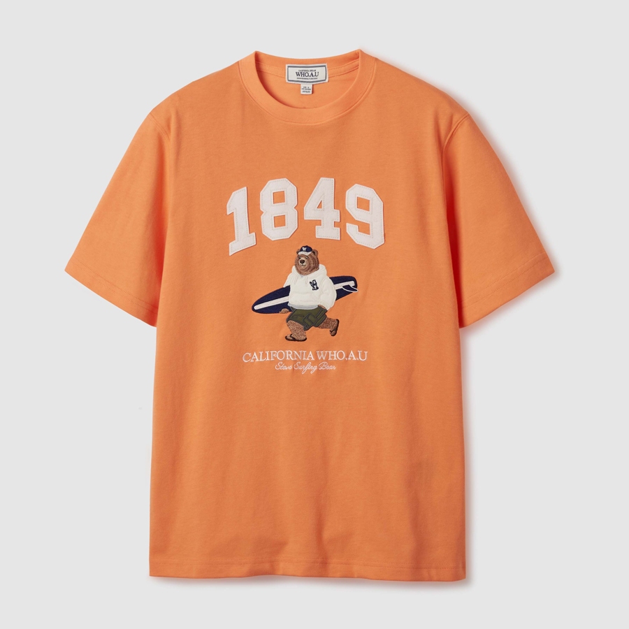 WHO.A.U] Steve Patch Short Sleeve T-shirt | WHRAE2353U