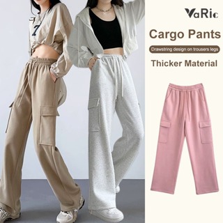 Cargo Pants Women Ice Silk Sport Casual Baggy Wide Leg Straight Cut Plus  Size Hiphop Outdoor Multi Pockets High Waist Ladies Oversize Dance Woman  Long Trousers