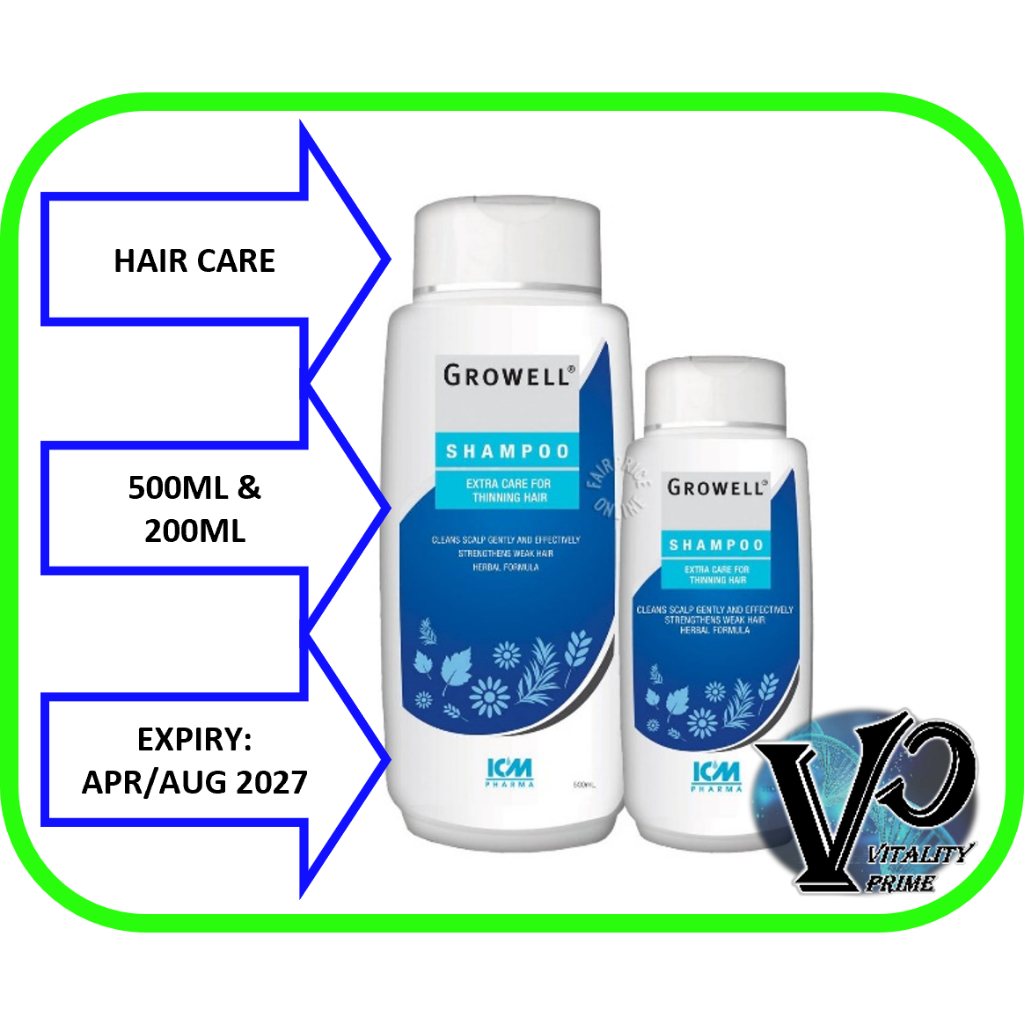 GROWELL Shampoo Extra Care for Thinning Hair 500ml [Exp Apr 27