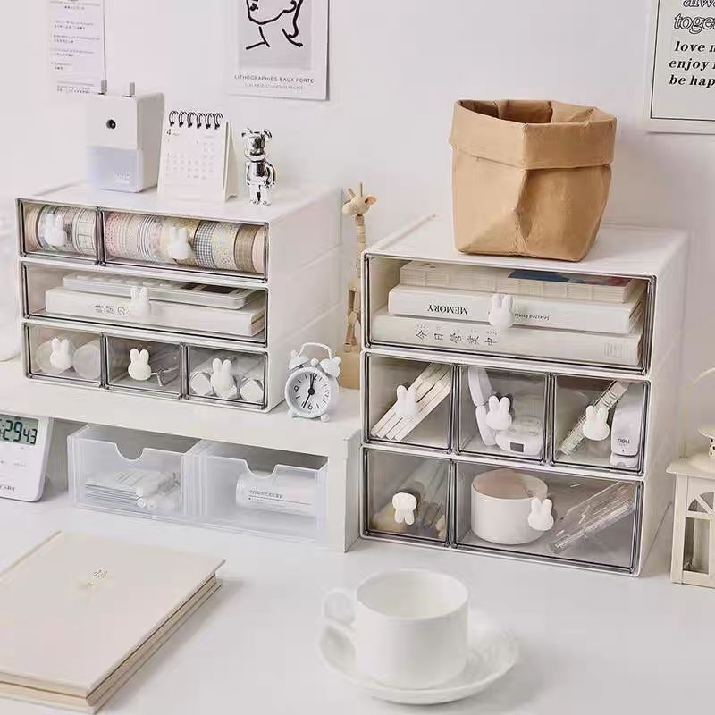 Local Seller Bunny Storage Box Desktop Organiser Drawer Makeup ...
