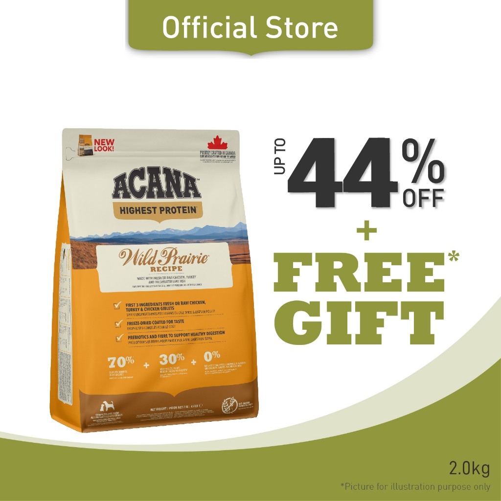 Acana wild prairie dog cheap food