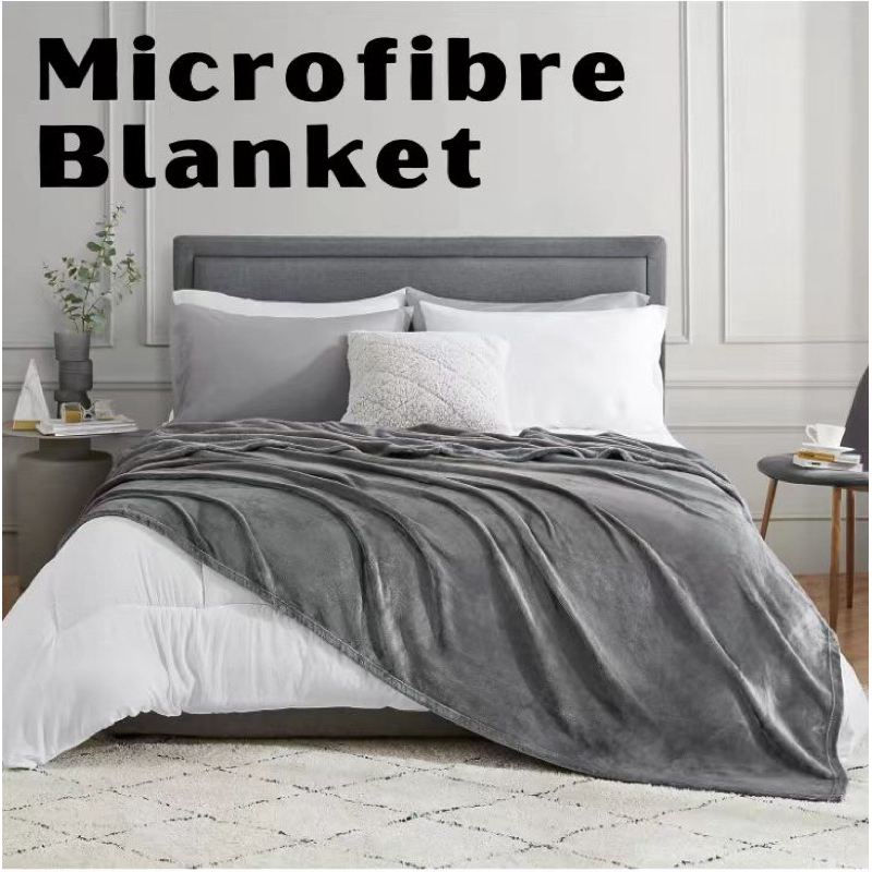 Fleece Microfiber Blanket | Shopee Singapore