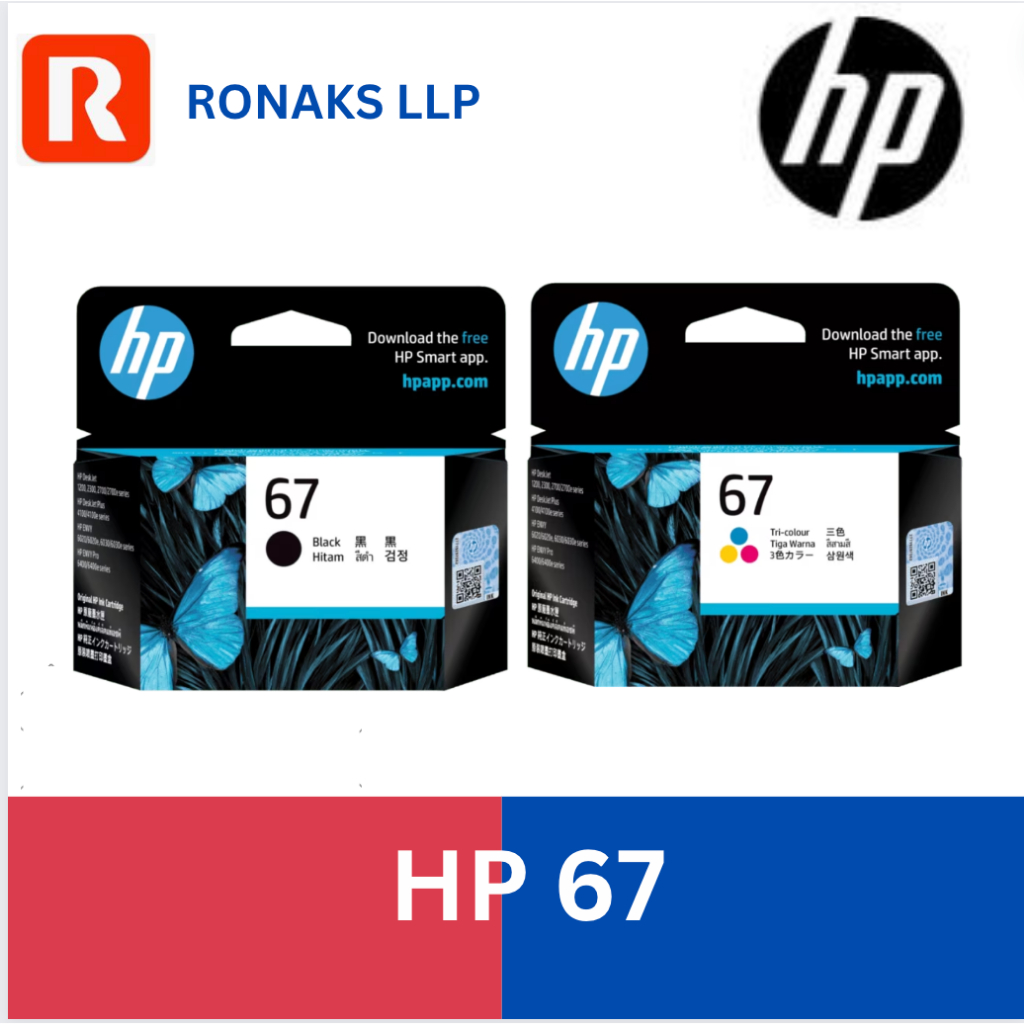 HP 67/ HP67 Original Ink Cartridge (HP ENVY 6000 series, ENVY Pro 6400