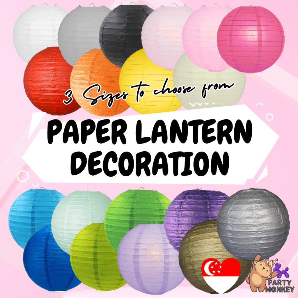 [SG Seller] Paper Lantern Decoration Mid Autumn Festival Lanterns Shop ...