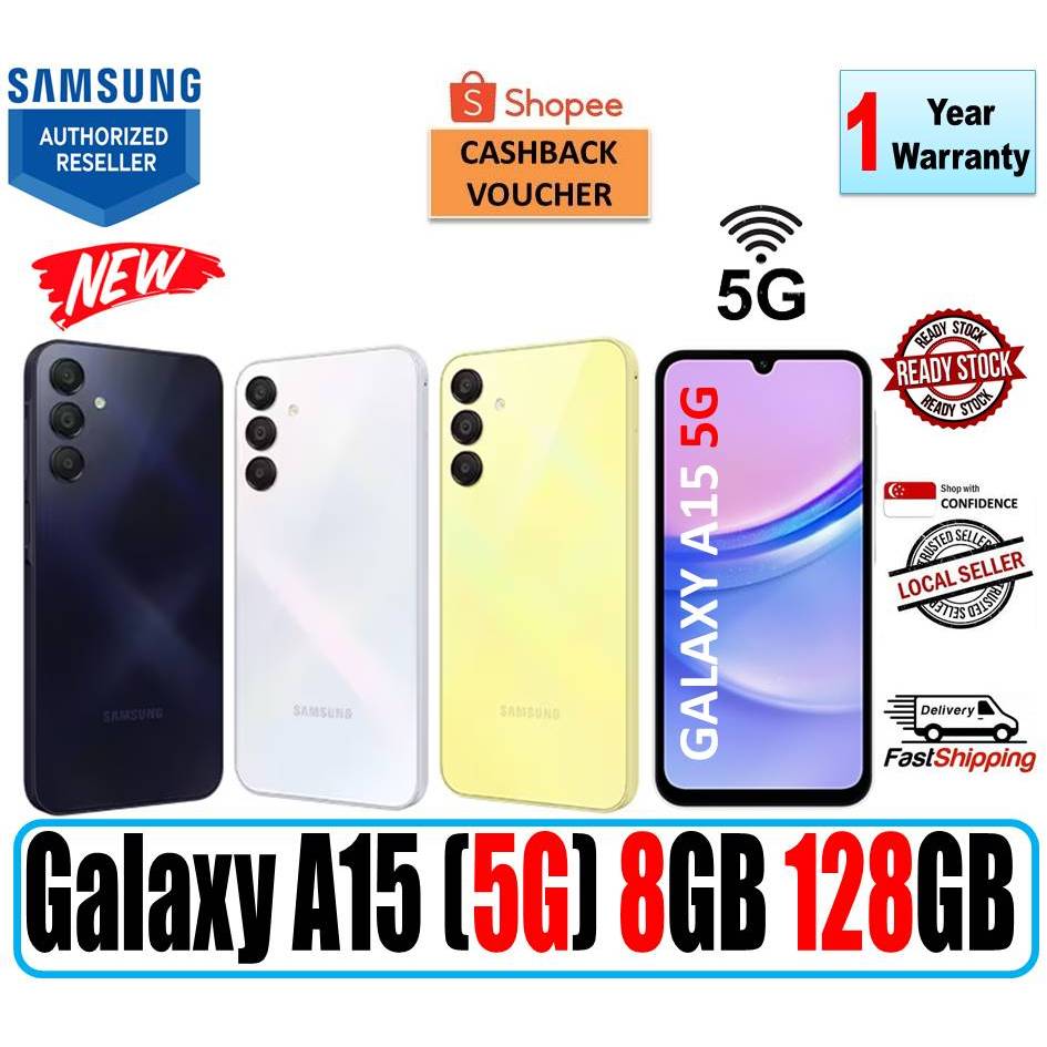 Samsung Galaxy A15 5G (8GB 128GB) A15 4G 4GB 128GB Local Set 1 Year