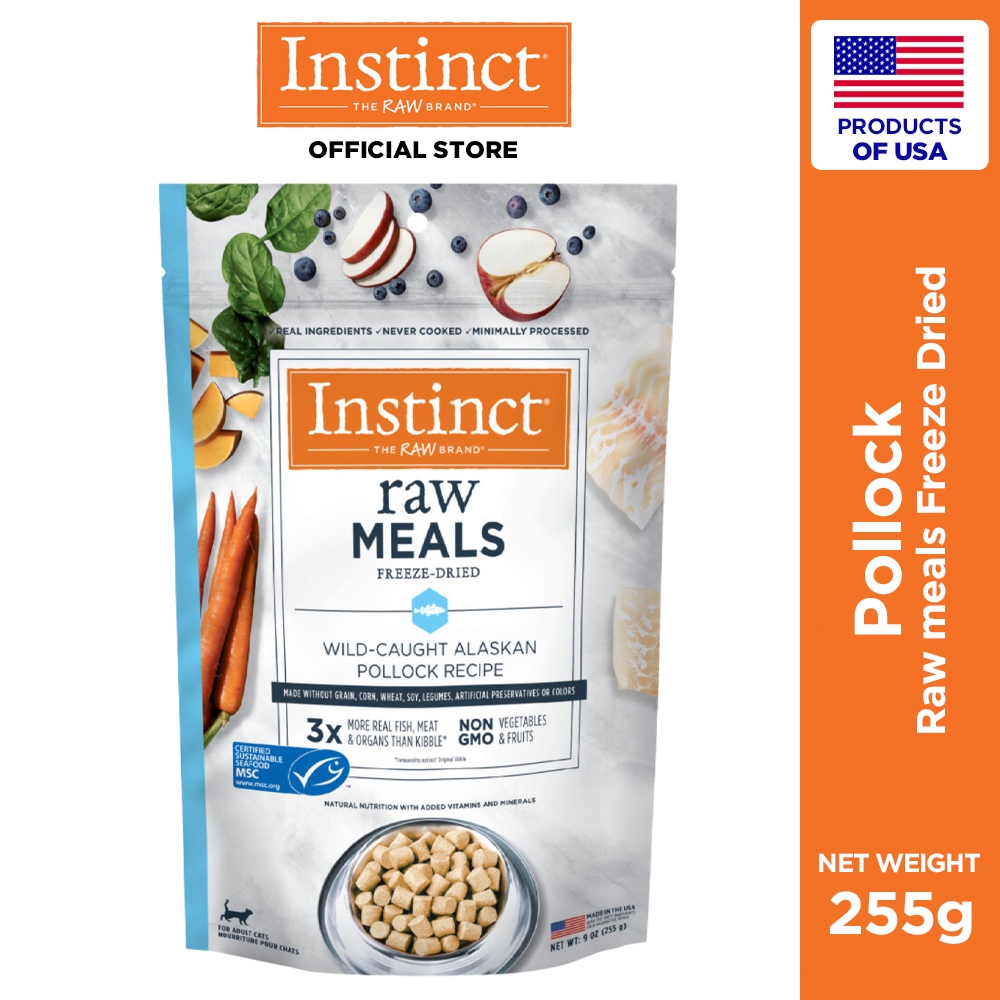 Instinct Raw Meals Freeze Dried Pollock Cat Food 255g Shopee