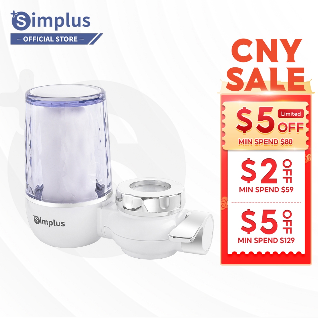 Simplus Tap Water Filter Purifier Universal Faucet Activated Carbon MultiUse Shopee Singapore