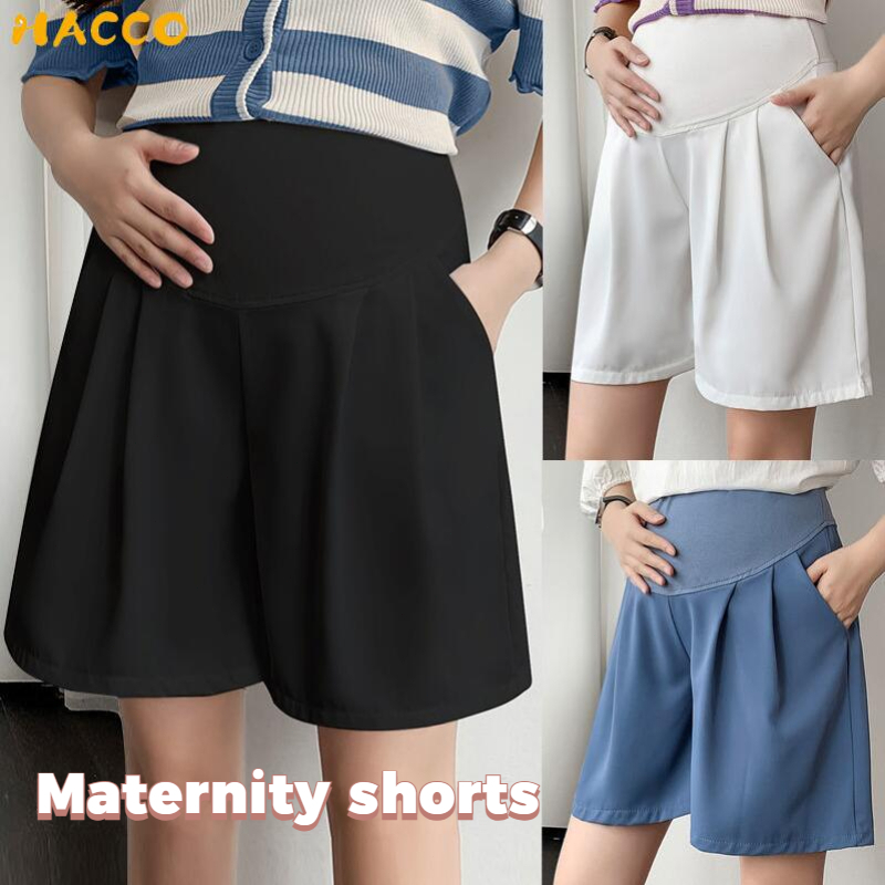 Maternity Shorts For Pregnant Women High Elasticity Ice Silk Cool Shorts  Breathable Pregnancy Mom Shorts