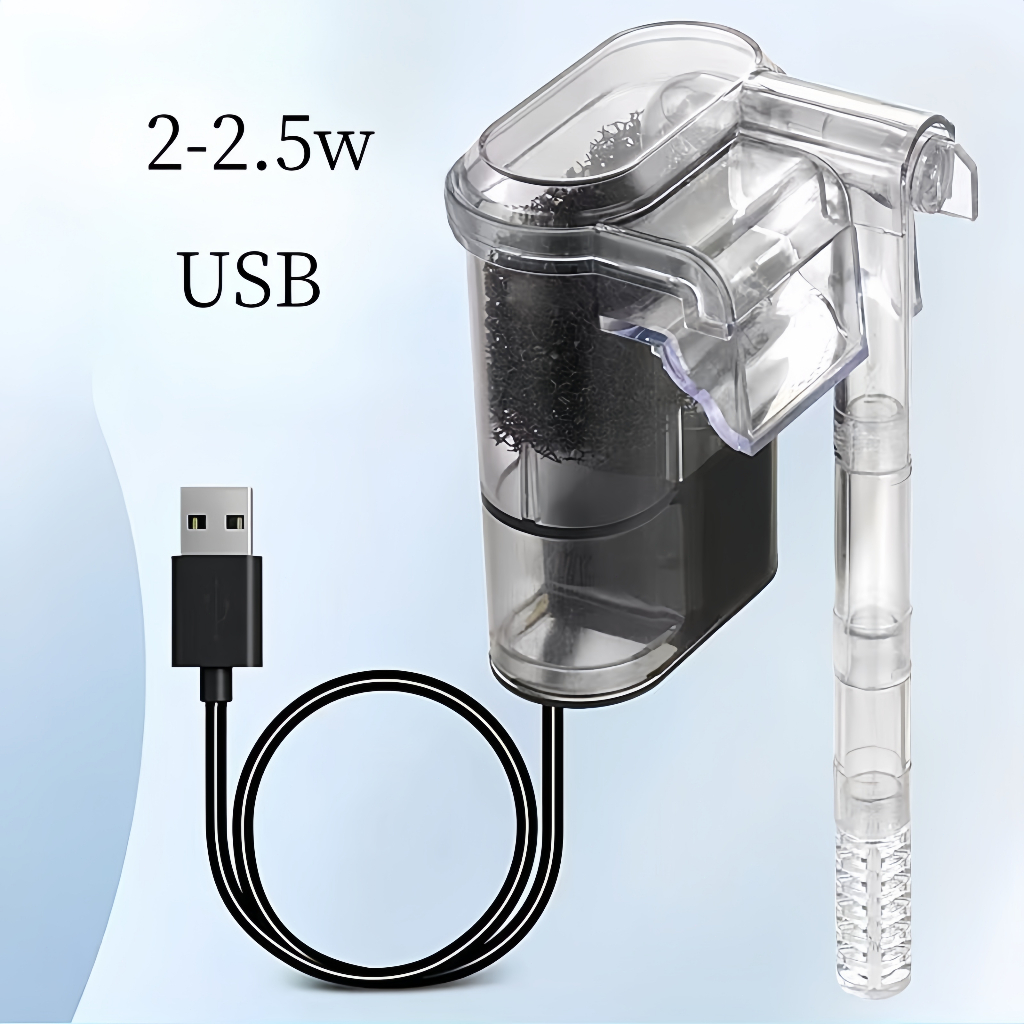 SG Aquarium Filter For Fish Tank Silent Filter Usb Ac Dc Interface Filter Pump 0 30cm Tank Fish Tank Top Filter Shopee Singapore