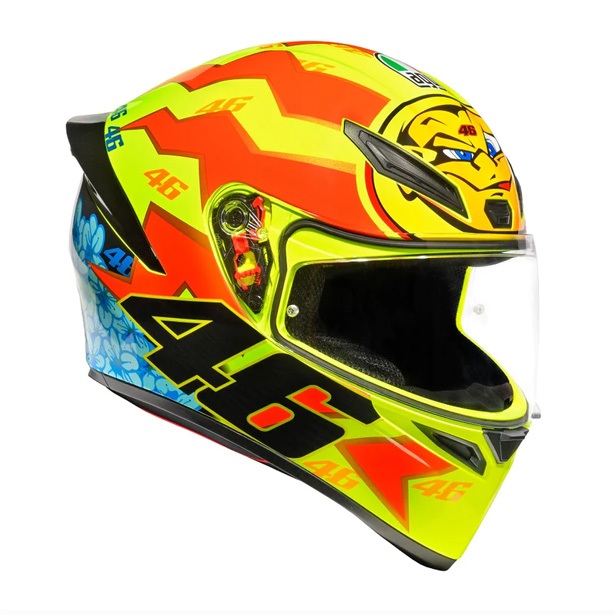 agv k1 rossi soleluna S 2018 Full Face Motorcycle Helmet The sporty road helmet for every day Iconic style meets trusted protection