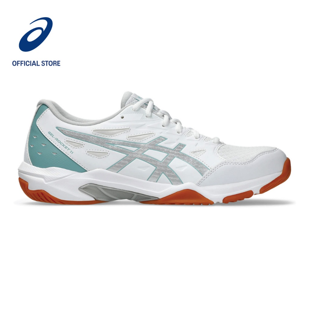 ASICS Unisex GEL ROCKET 11 Indoor Court Shoes in White Teal Tint Shopee Singapore