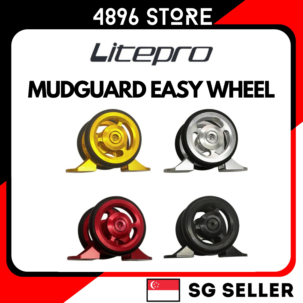 Litepro For Brompton Bicycle Mudguard Easy Wheels Mud Gear Dual Wheel ...