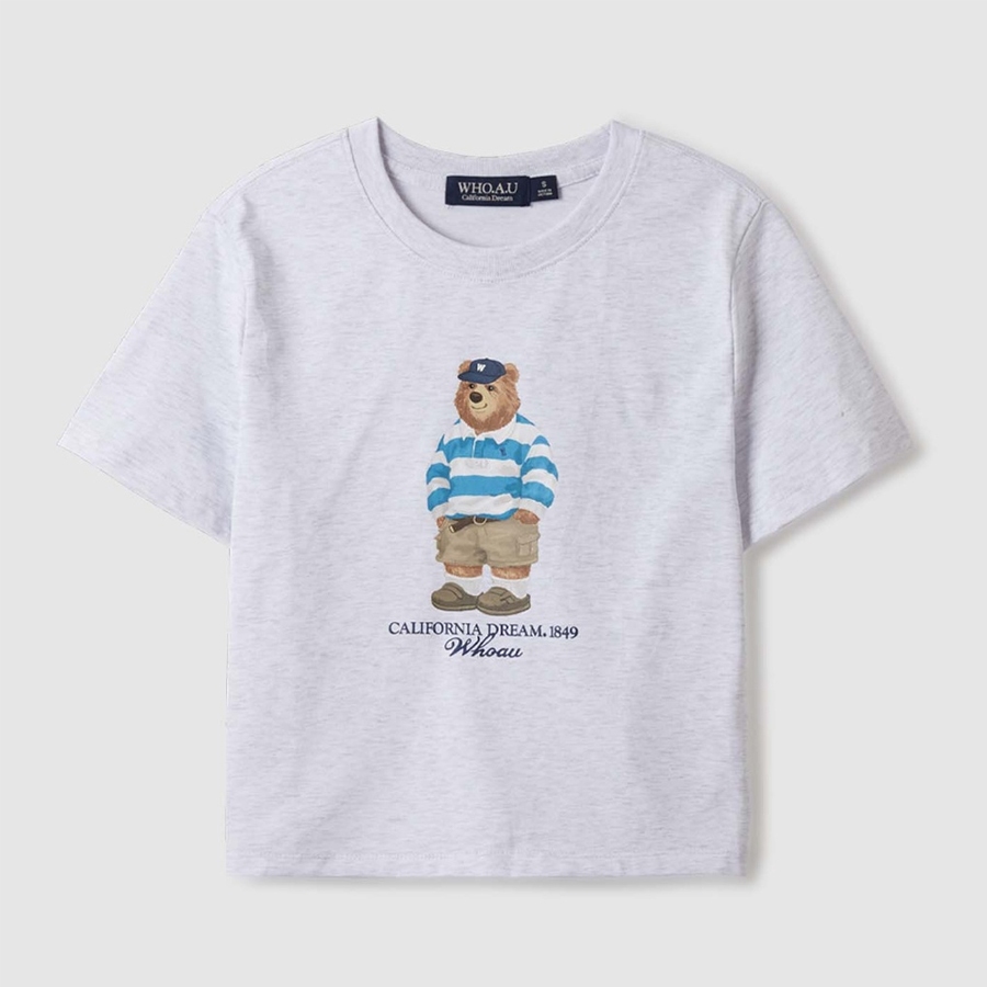 WHO.A.U] Steve Photo Crop T-Shirt | WHRPE2424F / WHRPE3724F