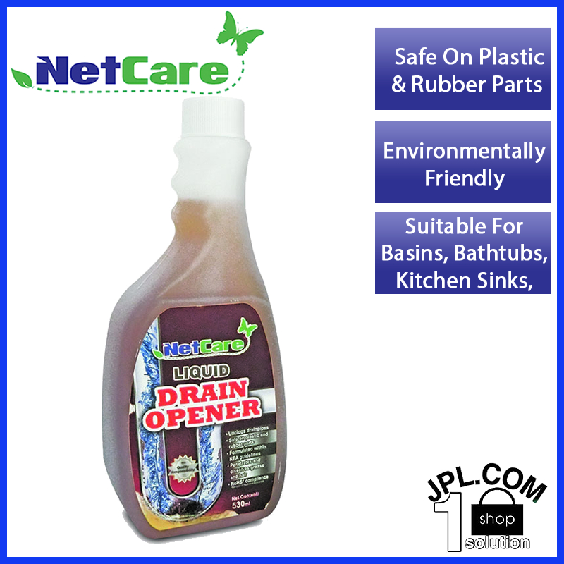 NetCare Liquid Drain Opener 530ML 1 bottle (Sink Drain Cleaner, Drain ...