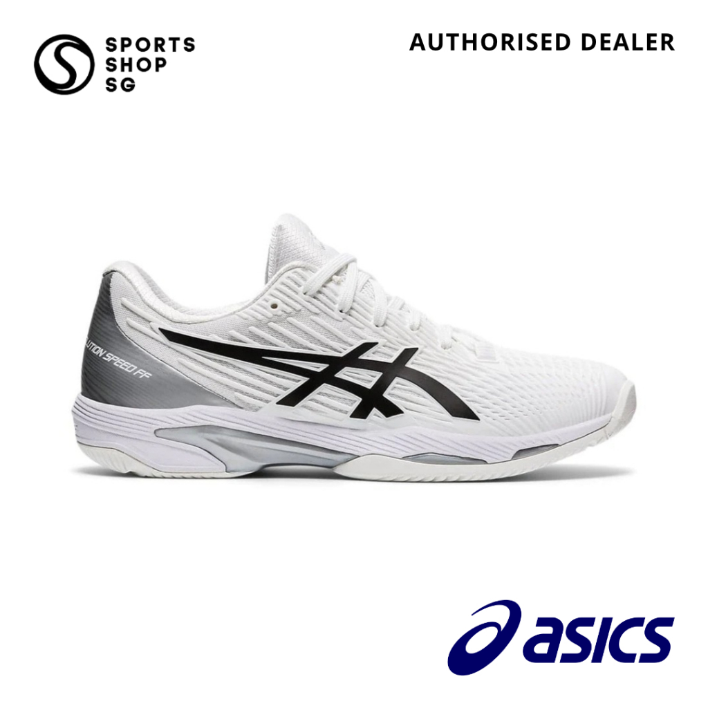 ASICS Solution Speed FF 2 Mens Tennis Shoes White Black Shopee Singapore