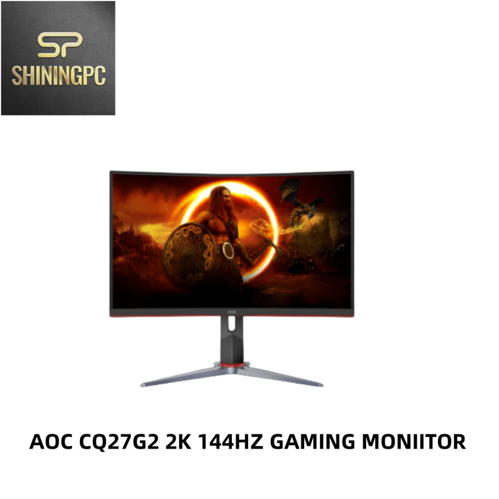 Aoc Cq27g2 27 Inch Qhd 2k 144hz 1ms Curved Gaming Monitor Freesync Premium Hdr Mode Shopee