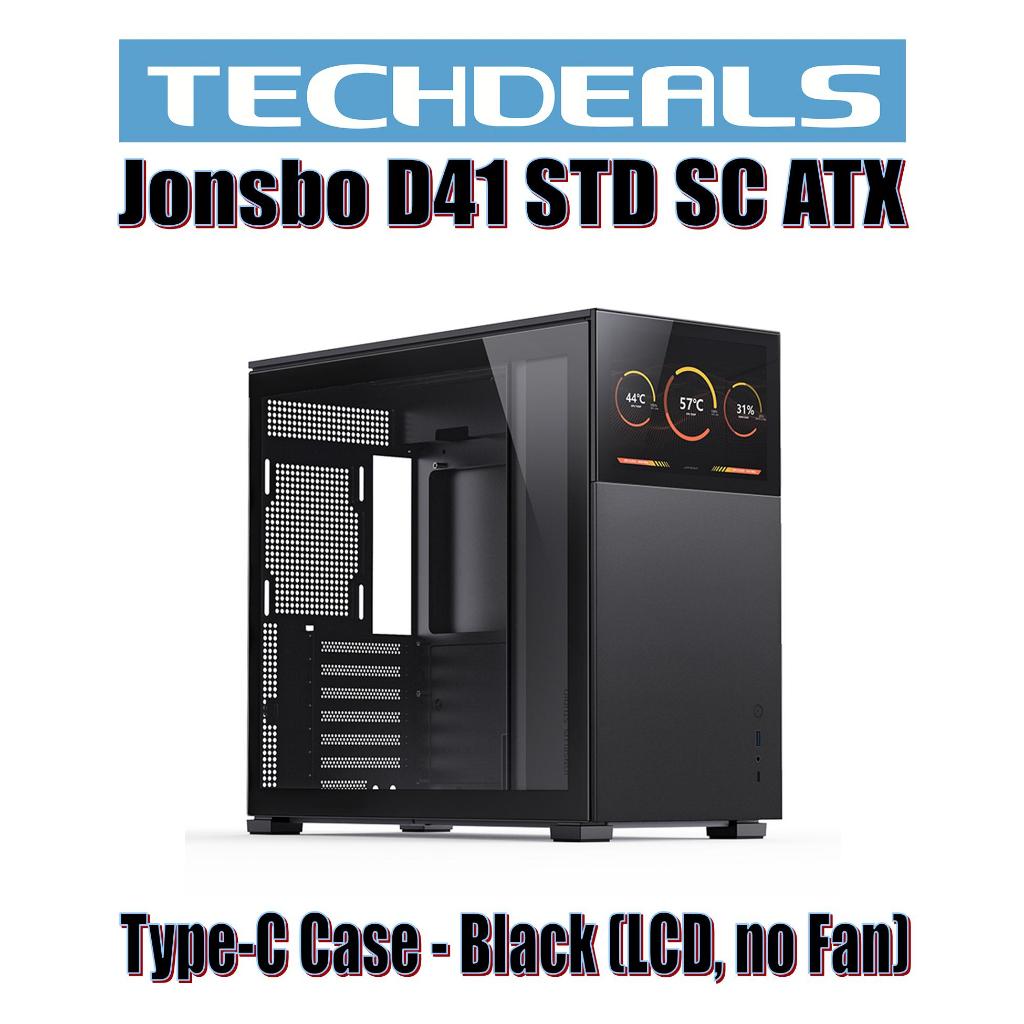 Jonsbo D41 STD SC ATX Type-C Case - Black (LCD, no Fan) | Shopee Singapore