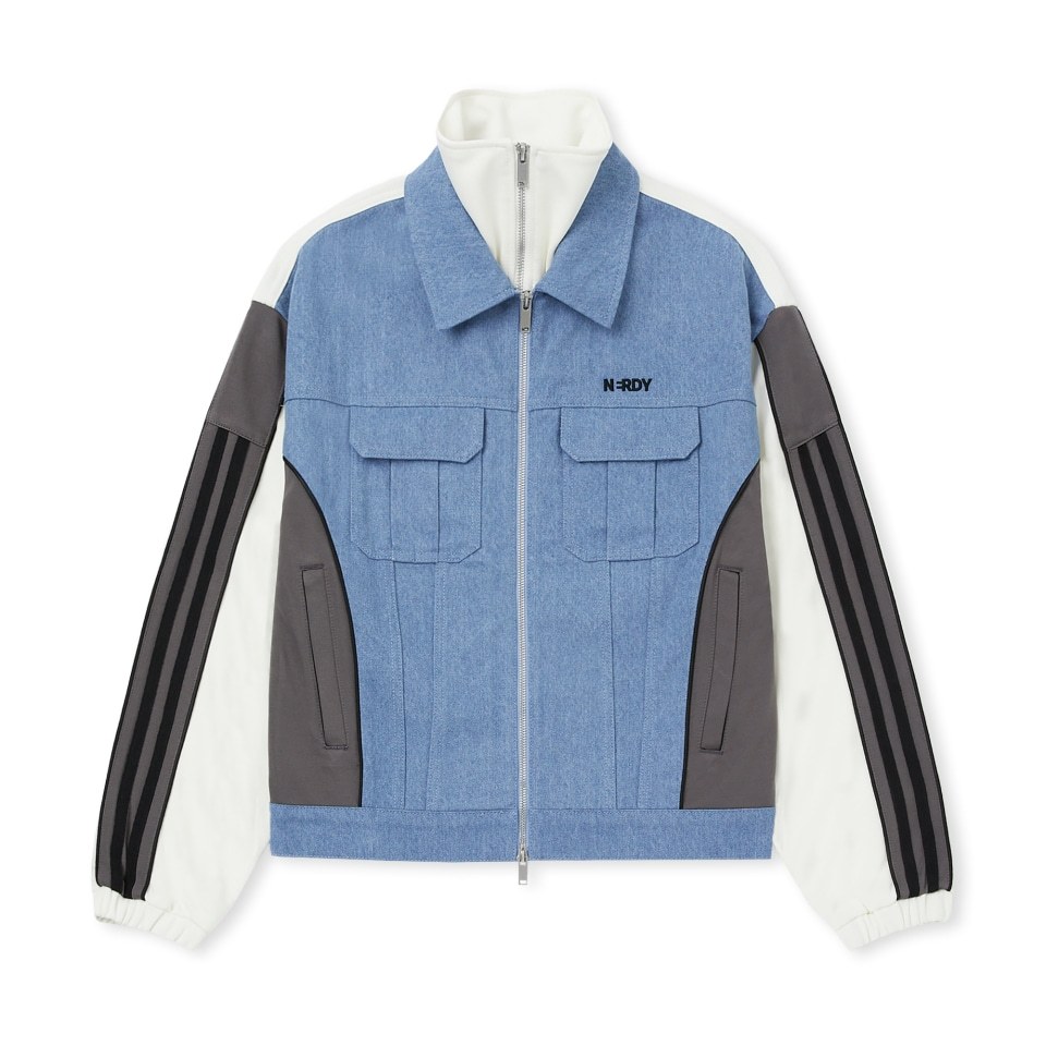 [ NERDY ]★THE 8着用★韓国人気★UNI DENIM MIX TRACK SET sg-11134207-7rcdi-lsyr90ngqmneac