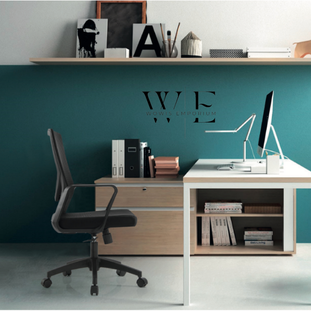 Wowis Emporium Basic Thick Foam Mesh Ergonomic Office Chair Computer Chair Study Gaming Chair Lumbar Support Chair