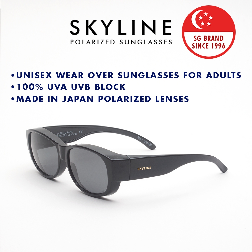 SKYLINE Men Women Sunglasses Wear Over Fit Over Spectacles Myopia ...