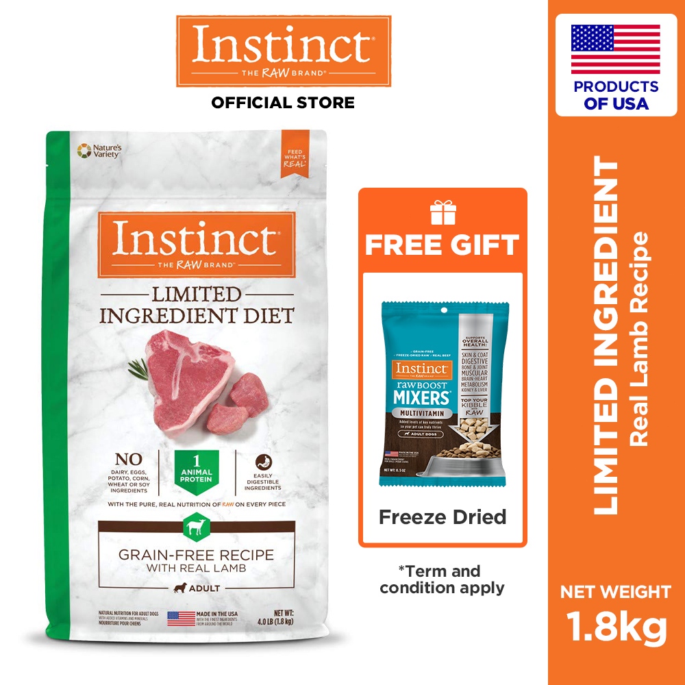 Instinct limited on sale ingredient dog food