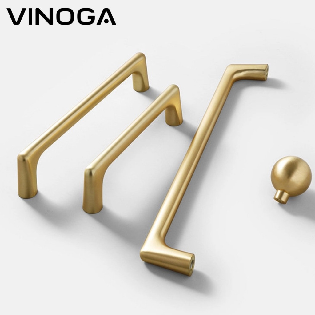 VINOGA Brass Cabinet Handle V110 Kitchen Cabinet Door Handle Brass ...