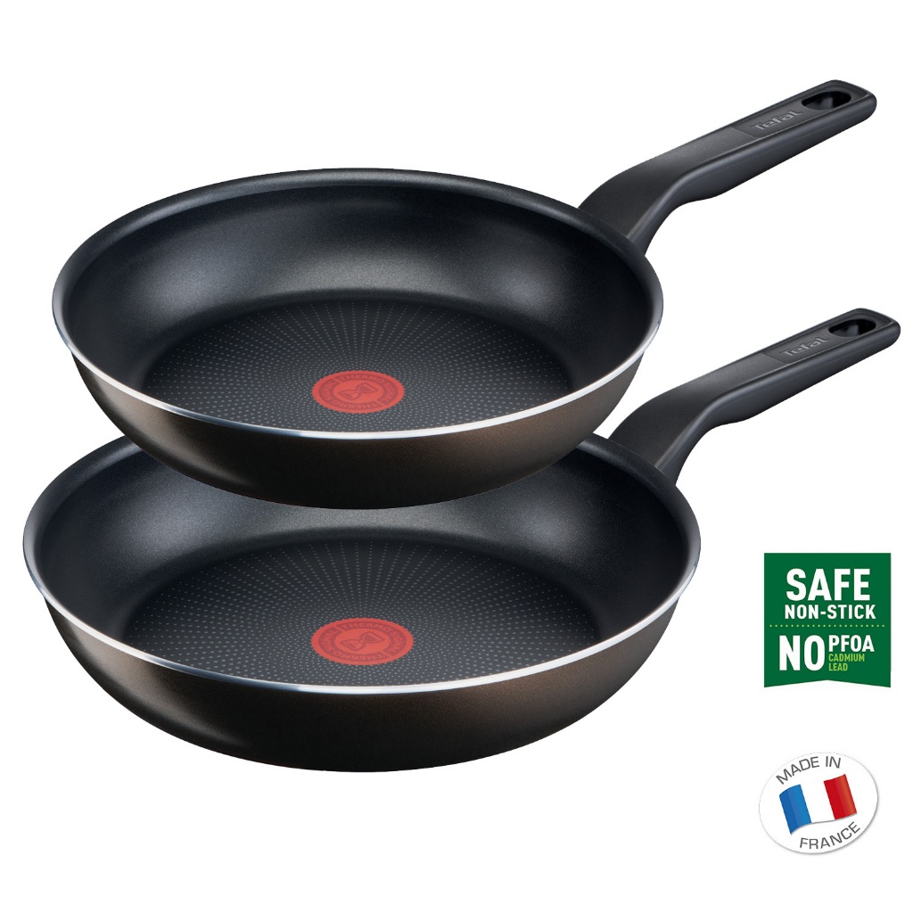 Tefal XL Intense Frying Pan 2p (24+28cm) Dishwasher Oven Safe No PFOA