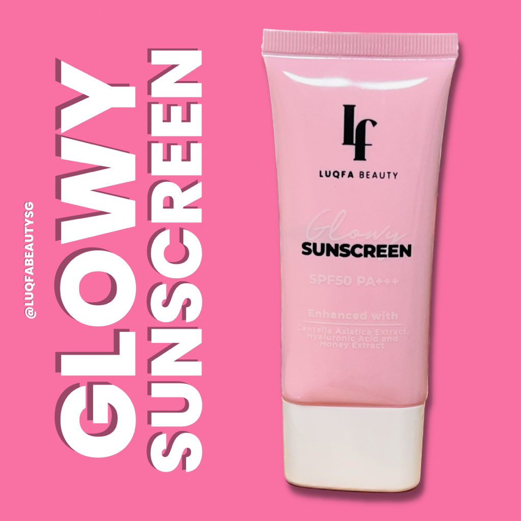 Luqfa Beauty SG Glowy Sunscreen SPF 50PA+++ with Hyaluronic Acid (50ml ...