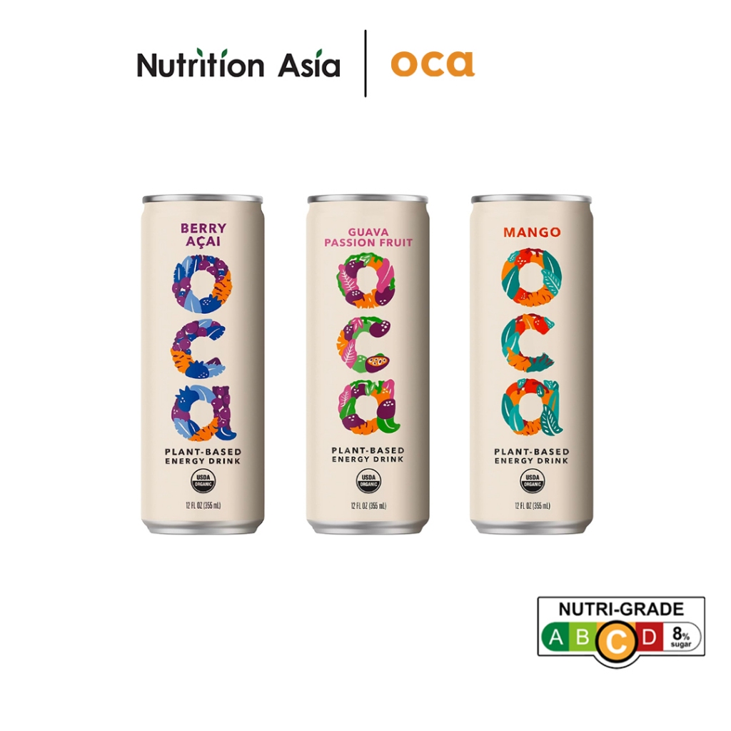 OCA Plantbased Energy Drink 355ml (EXP Sep 2024) Shopee Singapore