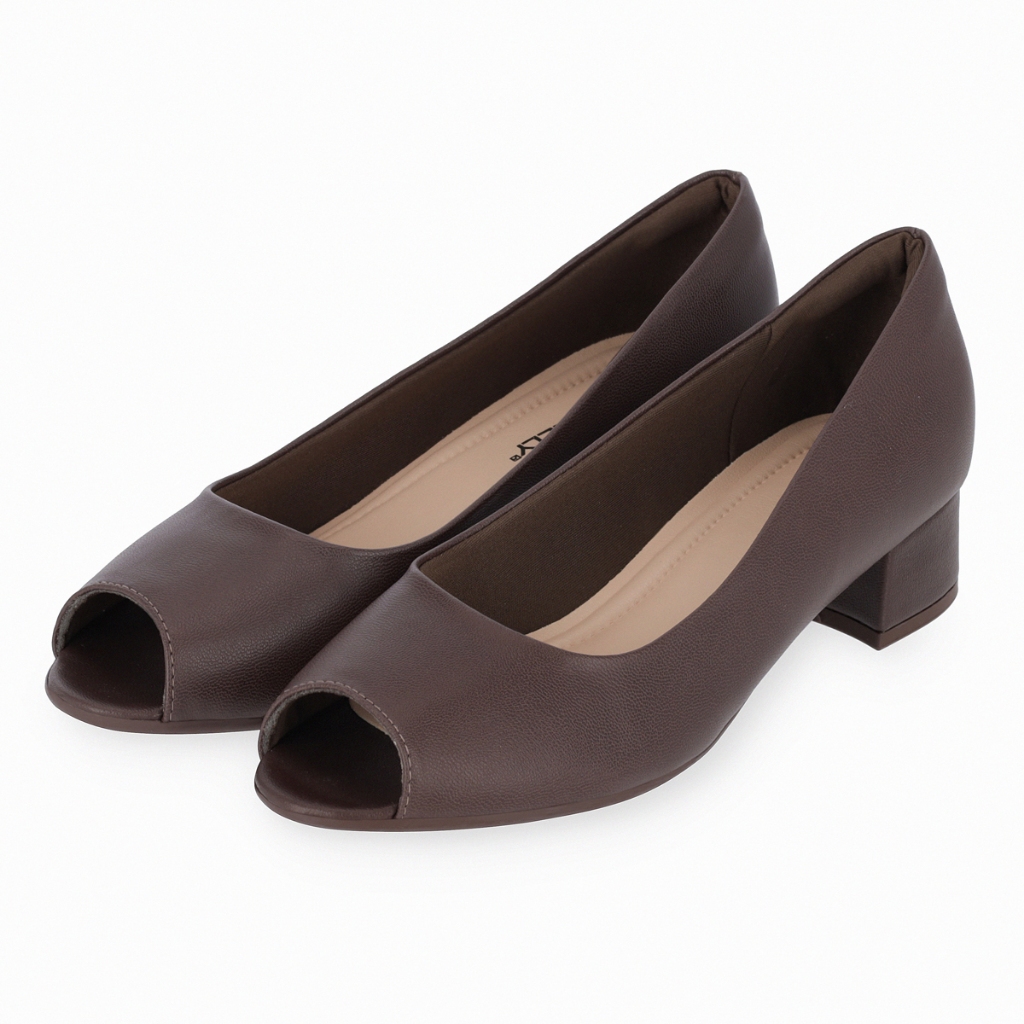 Low peep toe heels best sale
