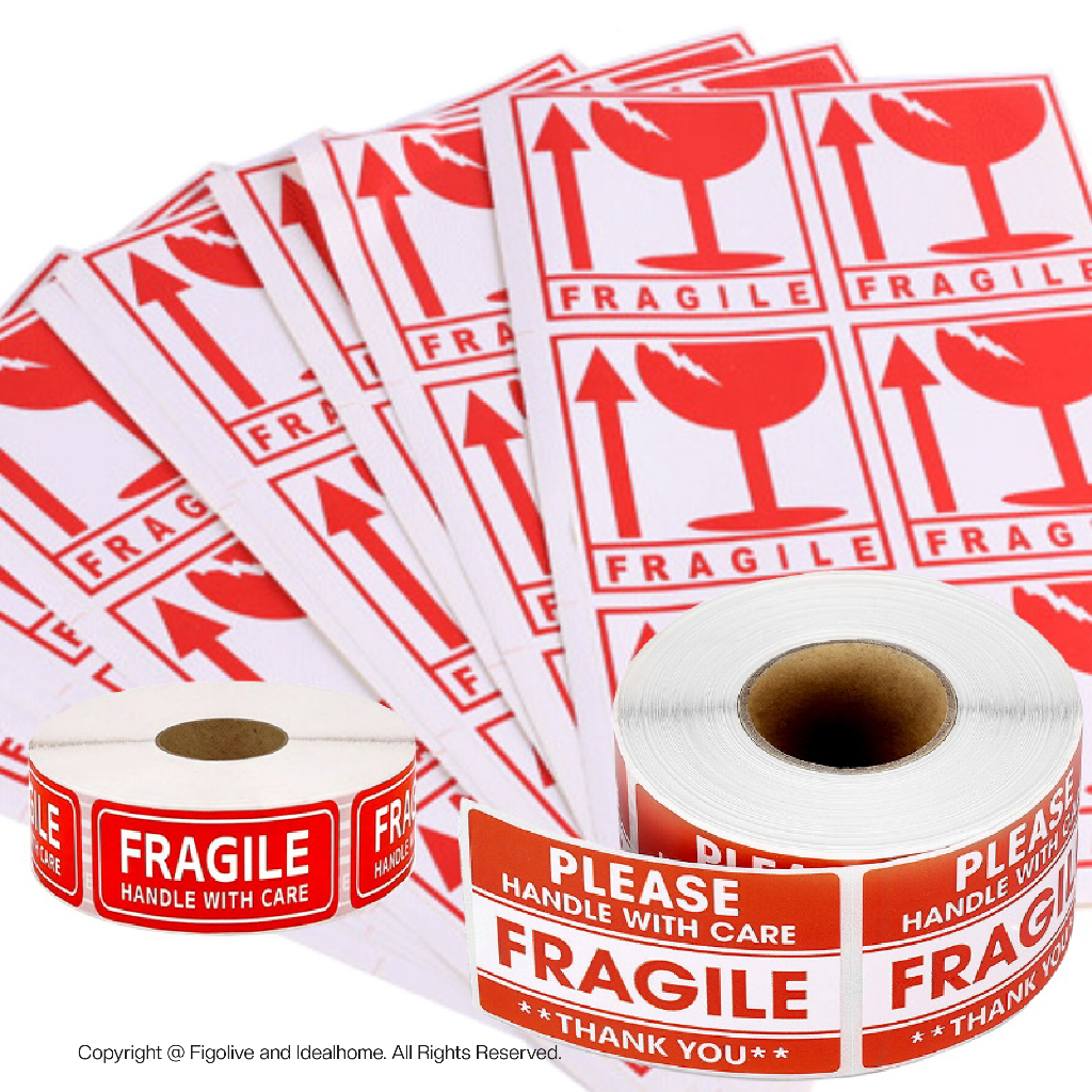 [SG Seller] Fragile Sticker / Cargo Label / Carton Box Label / Bubble ...