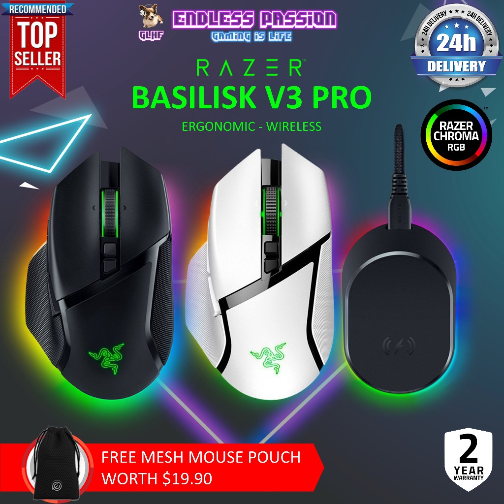 Razer Basilisk V3 Pro Customizable Wireless Gaming Mouse With Razer ...