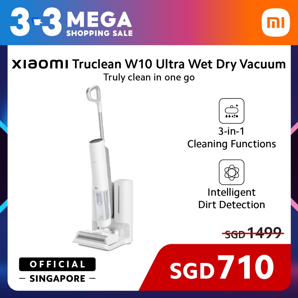 Xiaomi Truclean W10 Ultra Wet Dry Vacuum Cleaner | Shopee Singapore