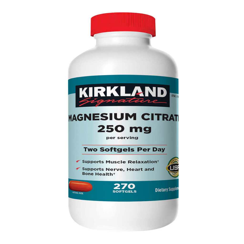 Kirkland Signature Magnesium Citrate 250mg 270 Softgels（exp 01 2027 Shopee Singapore