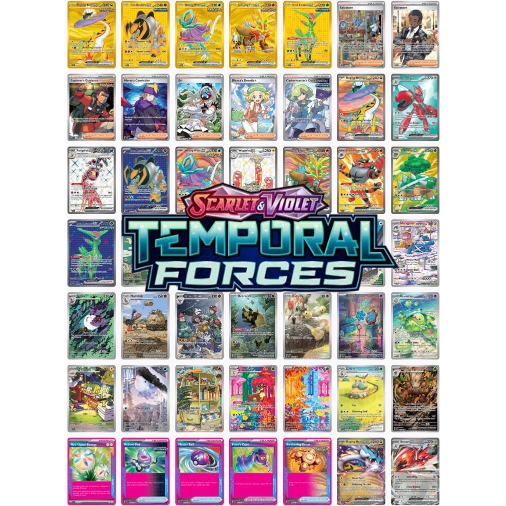 [SV05 Temporal Forces Singles 1/2] TEF Scarlet & Violet Pokemon Cards ...