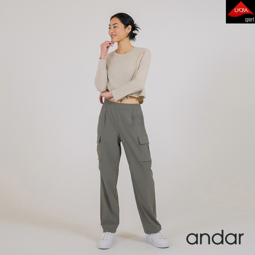 ★andar★ Airy Fit Sweat Two Way Cargo Pants Airst 2 Way Cargo Pants – andar Singapore
