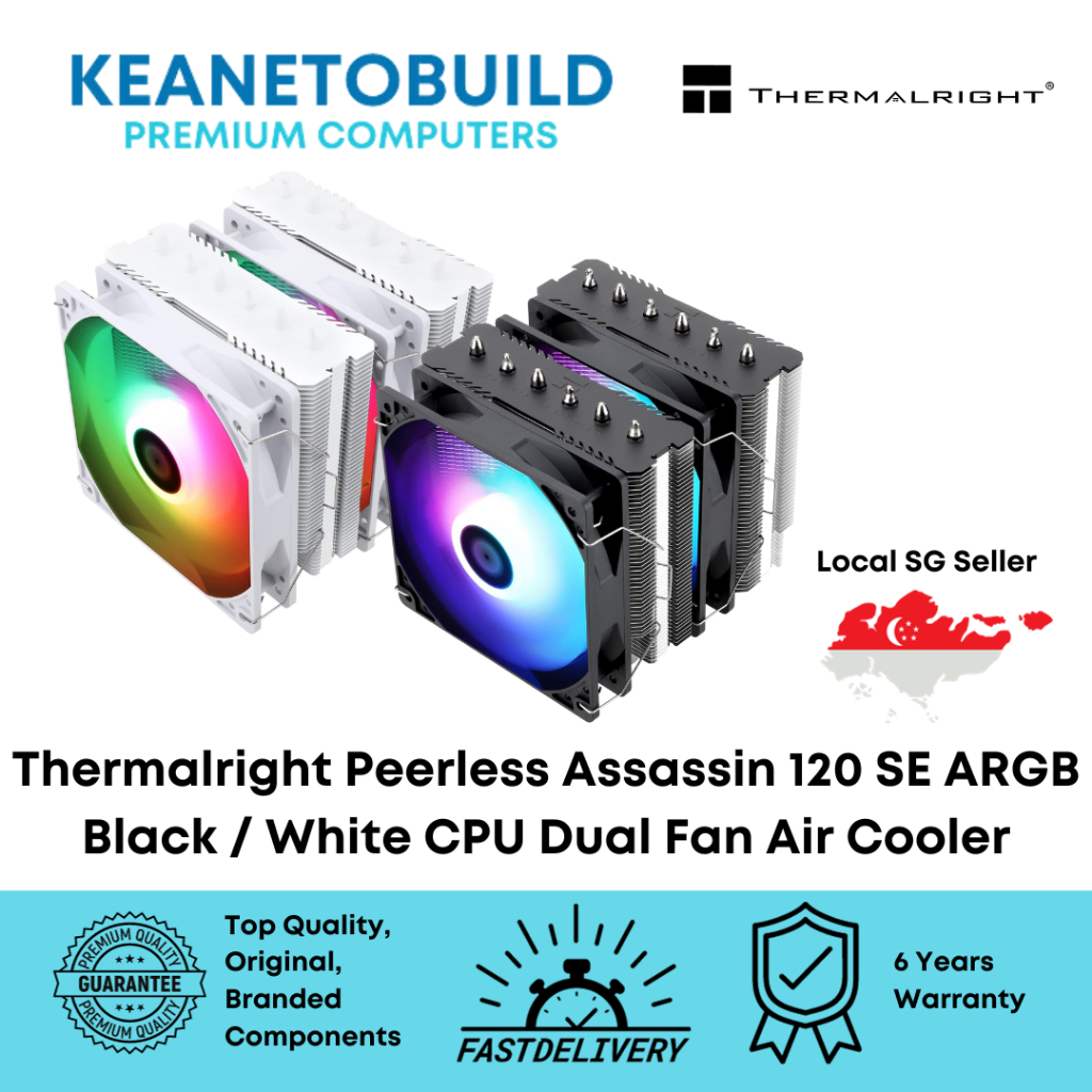 Thermalright Peerless Assassin 120 SE ARGB CPU Dual Tower Fan Cooler ...