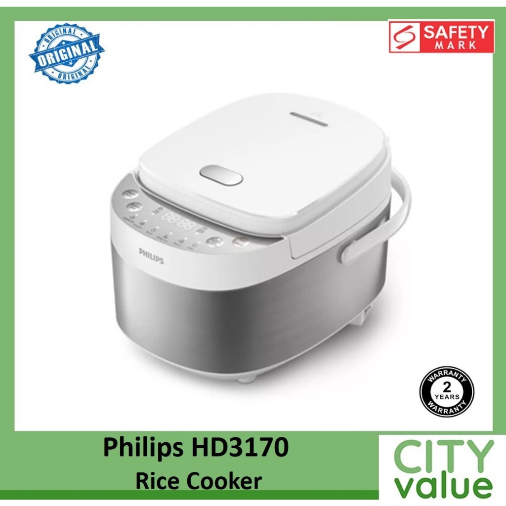 Philips HD3170 Rice Cooker. 8 Auto Cooking Menu Function. 600W Power ...